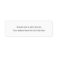 Wedding Trend Minimalist Professional Name Address