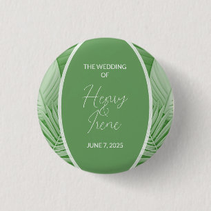 Wedding Tropical Bridal Buttons