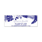 Wedding Tropical Palm Leaves Modern Return Address