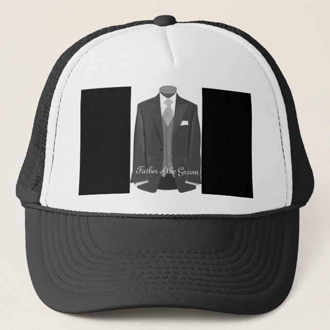 Wedding Tuxedo Father of the Groom Hat Cap (Front)