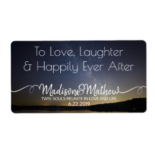 Wedding Under the Stars Wine Labels