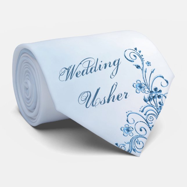 Wedding Usher Gifts - Church Usher Custom Tie (Rolled)