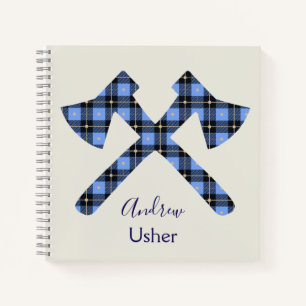Wedding Usher Grey and Blue Notebook