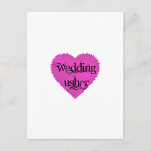 Wedding Usher Postcard