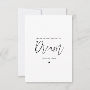 Wedding Vendor Thank You Card- Seamstress