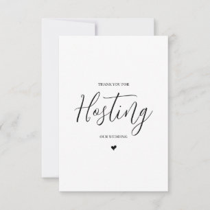 Wedding Vendor Thank You Card- Venue