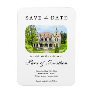 Wedding Venue Save the Date Magnet