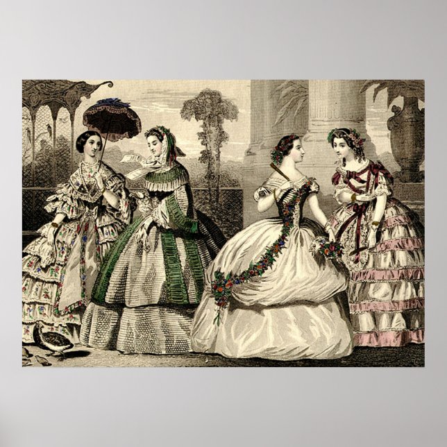 Wedding Vintage Antique Bride Poster (Front)