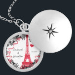 Wedding Vintage Eiffel Tower Anniversary Necklace<br><div class="desc">Wedding Keepsake Wedding Party Necklaces - to change background colour - click customise - click edit - choose last tool in drop down menu and choose from one of the colours shown or enter your rgb hex code for your custom wedding colour- to change font colour select the text you...</div>
