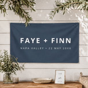 Wedding Vinyl Banner   Reception Backdrop Sign