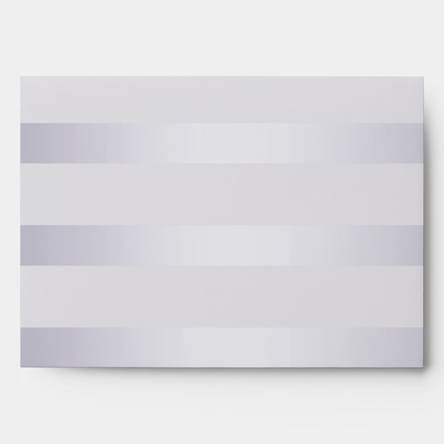 Wedding | Violet Silver Shimmer Stripe Envelope (Front)