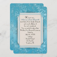 Wedding Vow Renewal 50th Anniversary Invitation