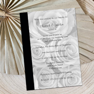 Wedding Vow Renewal Gorgeous Roses Invitation