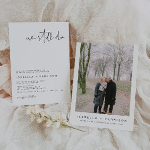 Wedding Vow Renewal Invitation, We Still Do Invitation