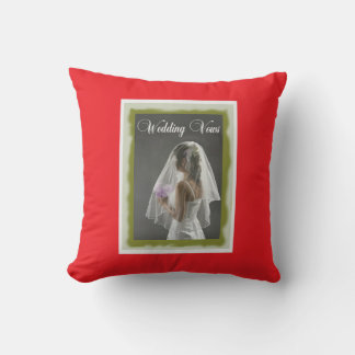 Wedding vows pillow