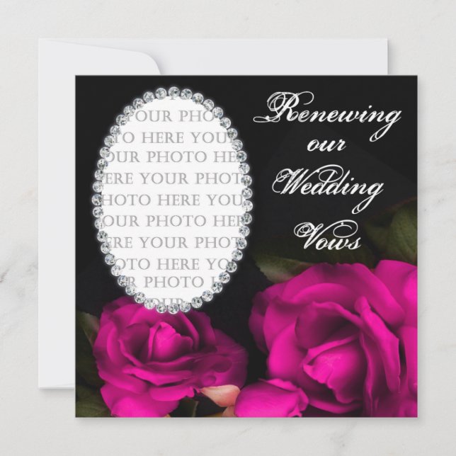 Wedding Vows Renewed - Invitation - Photo (Front)
