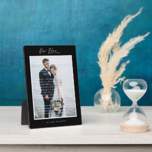 Wedding Vows Script & Minimal Black Frame