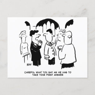 Wedding Vows - Take First Answer Postcard