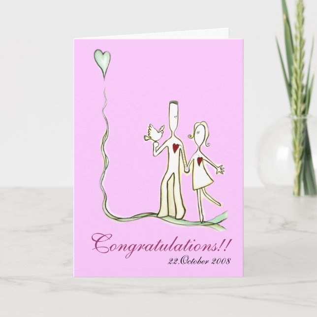 Wedding - Walking Together Card (C12special) (Front)