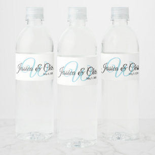 Wedding Water Bottle Label 006