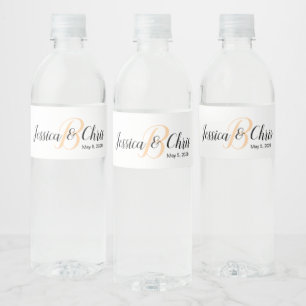 Wedding Water Bottle Label 011
