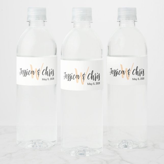 Wedding Water Bottle Label 012 (Bottles)