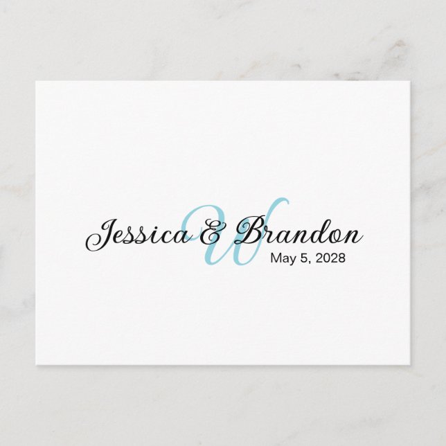 Wedding Water Bottle Label 016 Postcard (Front)