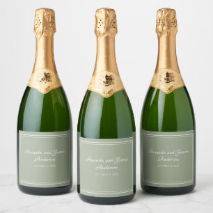 Wedding Water Bottle Labels Elegant Typography