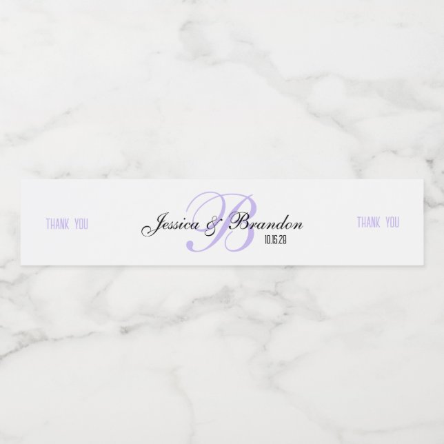 Wedding Water Bottle Sticker WW-006v2 (Single Label)