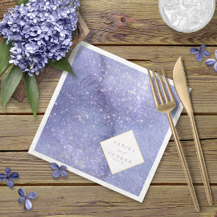 Wedding Watercolor Names Peri ID954 Napkin