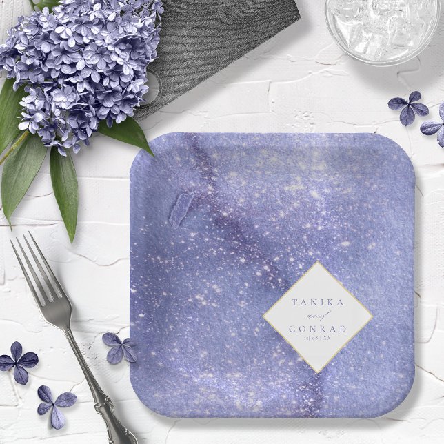 Wedding Watercolor Names Peri ID954  Paper Plate (Creator Uploaded)