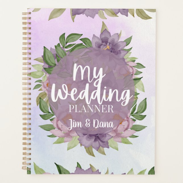 Wedding  watercolor planner (Front)