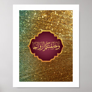 Wedding "We Created You in Pairs" In Grand style Poster