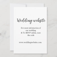 Wedding website add q r code couple name details