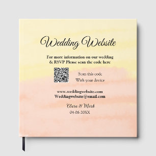 Wedding website add Q R code scan add name date ye Guest Book