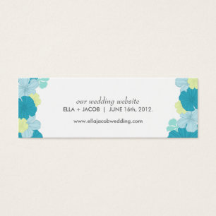 Wedding Website Cards // Lush Tropics // Blue