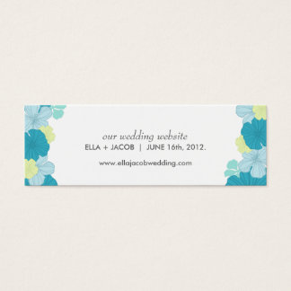 Wedding Website Cards // Lush Tropics // Blue