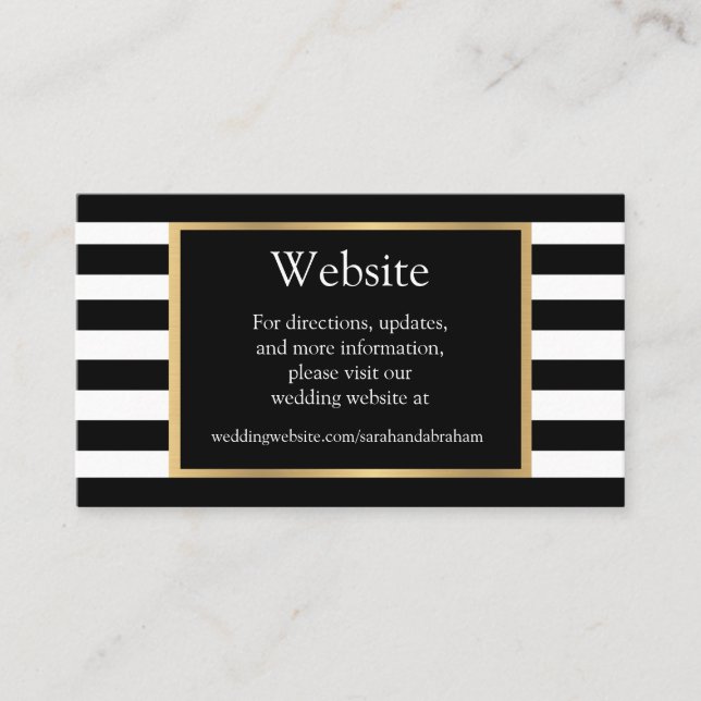 Wedding Website Enclosure Cards (Front)