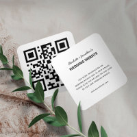 Wedding Website QR Code RSVP Online Minimalist