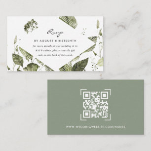 Wedding Website QR Code Scan Enclosure Card
