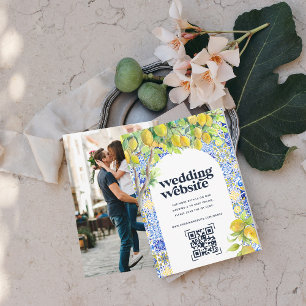 Wedding Website   QR Code Scan Photo Enclosure Card