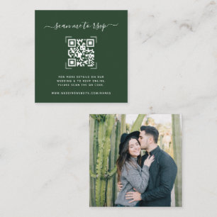 Wedding Website   QR Code Scan Photo   Enclosure Card
