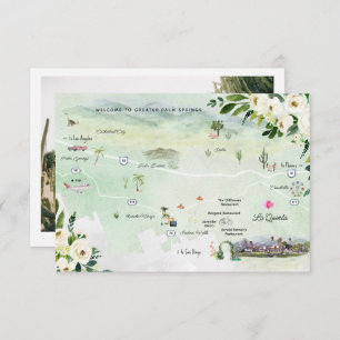 Wedding Weekend in La Quinta   Itinerary Card