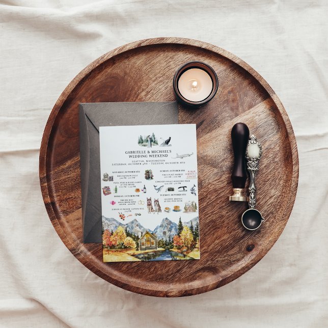 Wedding Weekend in Seattle | Itinerary Invitation (Creator Uploaded)