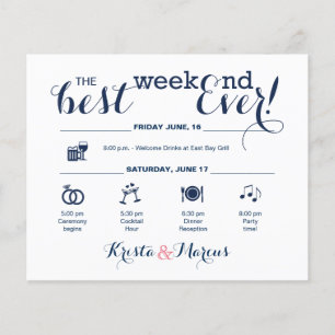 Wedding Weekend Itinerary