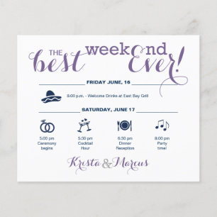Wedding Weekend Itinerary