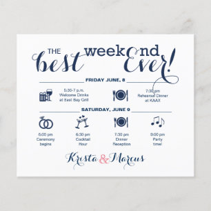 Wedding Weekend Itinerary