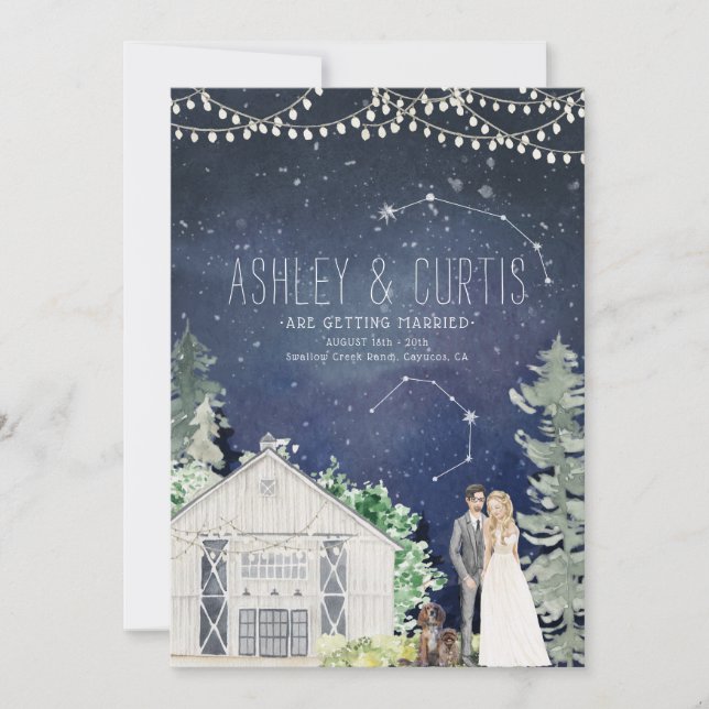 Wedding Weekend Itinerary & Invitation (Front)