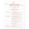 Wedding Weekend Itinerary Timeline Rose Gold