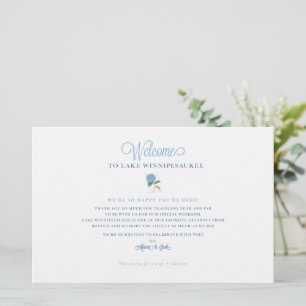 Wedding Weekend Welcome Map Card - for ALAINA